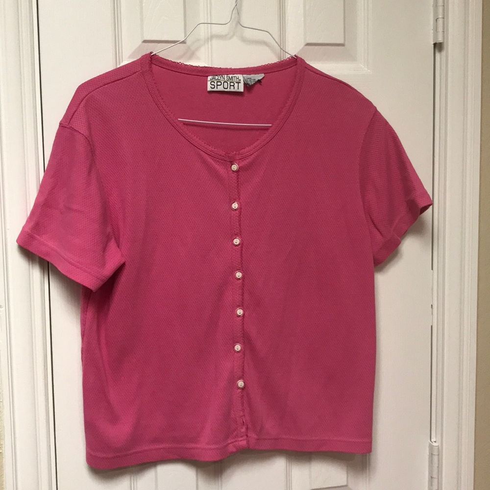 ⬇️PRICE DROP🎉Jaclyn Smith Sz L Button Knit Top